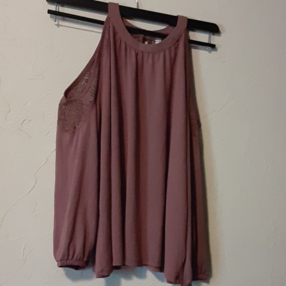 Mudd Cold Shoulder Blouse